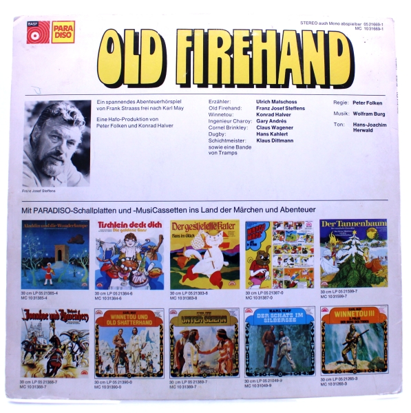 Meister Eder und sein Pumuckl von Ellis Kaut Schallplatte LP: Pumuckl in der Schule &Karl May Old Firehand Schallplatte LP (30 cm) von BASF Paradiso